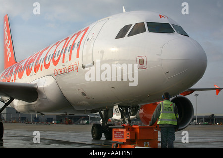 EasyJet Flugzeug Redaktion verwenden, nur keine negativen Schlagzeilen Stockfoto