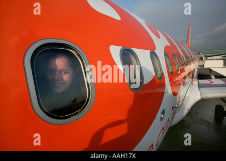 EasyJet Flugzeug Redaktion verwenden, nur keine negativen Schlagzeilen Stockfoto