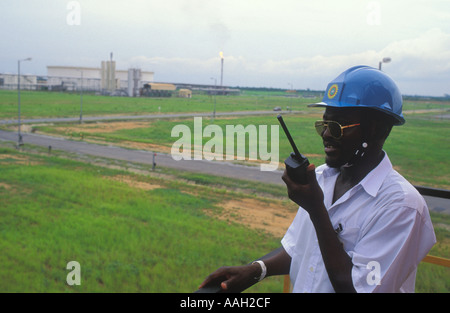 Öl-Raffinerie, Port Harcourt, Nigeria Stockfoto