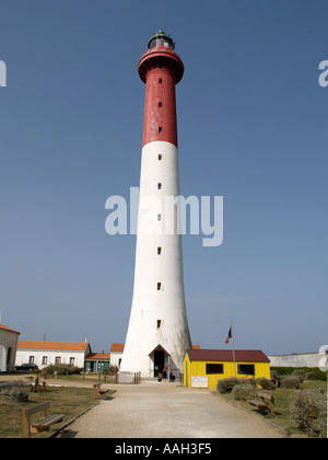 Der Phare De La Coubre Leuchtturm an der Atlantikküste Frankreichs westlich von Royan Charente maritime Stockfoto