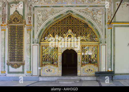 Gates of the Imperial Council Chamber Topkapi Palast Istanbul Stockfoto