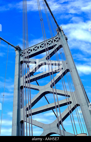 Benjamin Franklin Brücke in Philadelphia Stockfoto