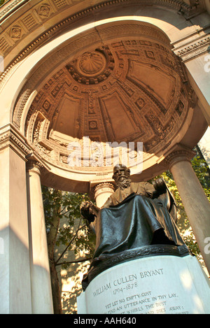 Statue von William Cullen Bryant Stockfoto