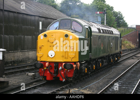 Klasse 40 Diesel-Lokomotive auf die Nene Valley Railway Stockfoto