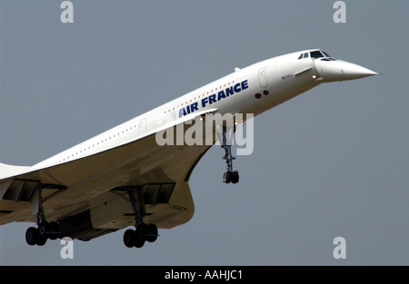 Concorde der Air France macht letzten Flug in Le Bourget Flughafen Paris Frankreich Stockfoto