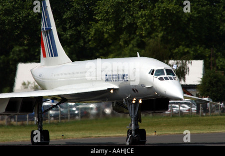 Concorde der Air France macht endgültig landet auf dem Flughafen in Le Bouget Paris Frankreich Stockfoto