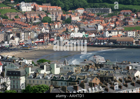 Luftaufnahme von Scarborough South Bay beach Stockfoto