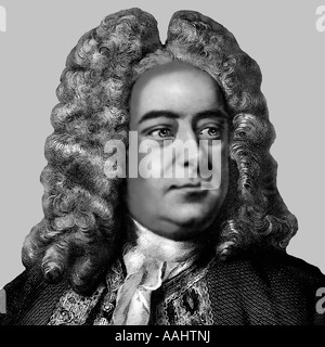 George Frideric Handel 1685 1759 Deutschland geborene Komponist Stockfoto