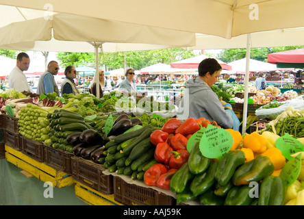 Zentralmarkt Ljubljana Slowenien Stockfoto