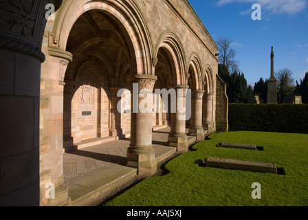 Die Roxburghe Gang des 20. Jahrhunderts neben Kelso Abbey Schottland vom Duke of Roxburghe Familie Gräberfeld Stockfoto