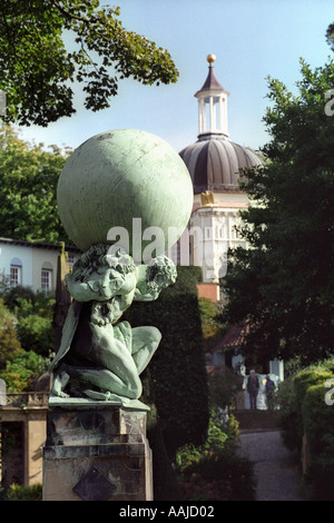 Italianate Dorf Portmeirion in der Nähe von Porthmadog, entworfen von Clough Williams-Ellis Gwynedd Wales UK Stockfoto