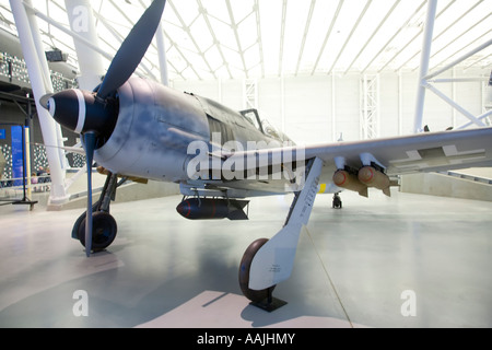 Focke Wulf Fw190 ausgestellt auf der Steven F Udvar-Hazy-Center Stockfoto