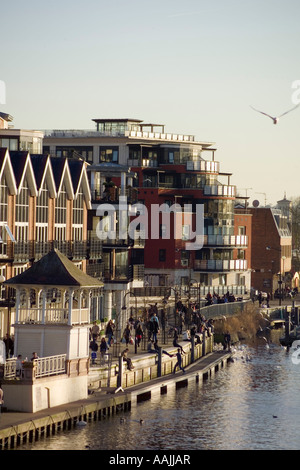 Kingston upon Thames River Thames aus Kingston Bridge UK Stockfoto