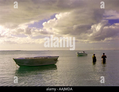 Sonnenuntergang auf Mauritius Stockfoto