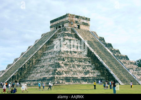 Main Maya Pyramide El Castillo, Yucatan Stockfoto