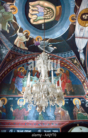 Innere Bild Detail aus einem serbisch-orthodoxe Kloster in der Nähe von Sveti Stefan in Montenegro Stockfoto