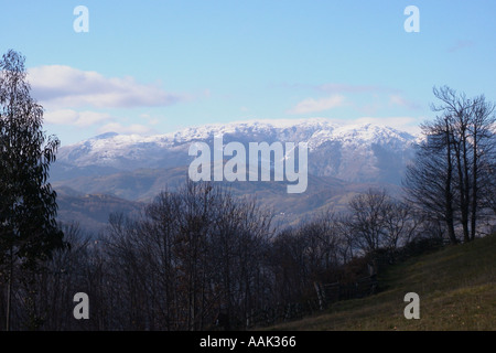 Das Tal des Turon in Asturien Stockfoto