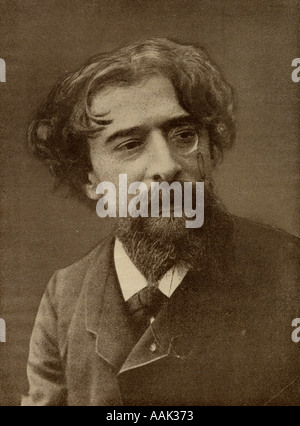 Alphonse Daudet, 1840 - 1897. Der französische Romancier. Stockfoto