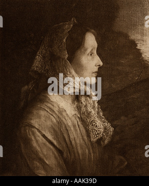 Emily Sarah Tennyson, Lady Tennyson (geb. Sellwood) 1813-1896, im Jahre 1850 von Alfred Lord Tennyson, Englisch poeta laureatus verheiratet. Stockfoto