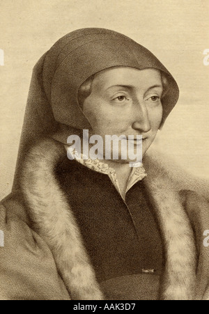 Marguerite de Navarre, 1492 - 1549, aka Margarete von Angoulême und Margarete von Navarra. Prinzessin von Frankreich, Königin von Navarra Stockfoto