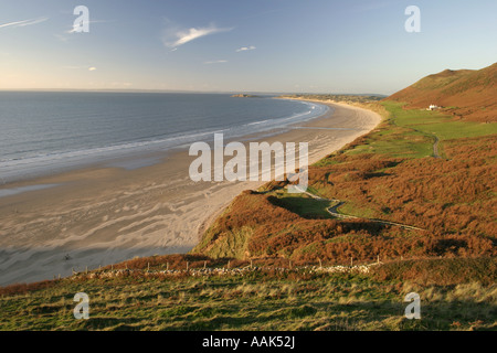Gower, Rhossili Strand Stockfoto
