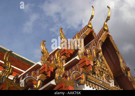 Bunten Dach im Wat Pho Stockfoto