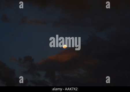 Moon Rise Brasilia Brasilien Stockfoto