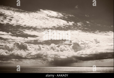 Gewitter nähert sich vom Ozean Kekaha Kauai Hawaii Stockfoto