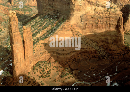 Spider Rock Haus der Spinne Frau Canyon de Chelly National Monument Arizona Stockfoto