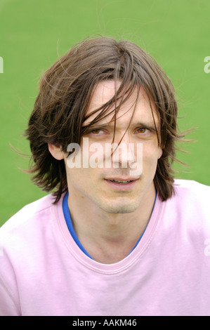 Jeremy Deller Turner Prize gewinnen Engländers abgebildet bei Hay Festival 2005 Hay on Wye Powys Wales UK Stockfoto