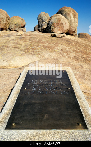 Grab von Leander Starr Jameson - Afrika Cecil John Rhodes Rhodesien "Weltbild" Matopos Hügel Stockfoto