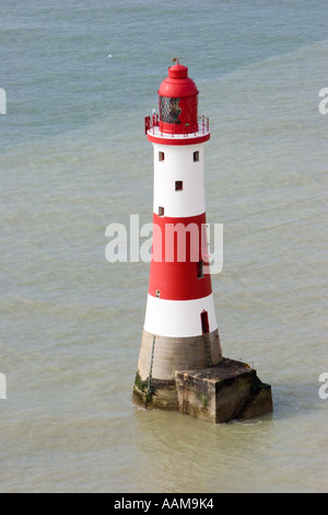 Leuchtturm am Beachy Head in der Nähe von Eastbourne in East Sussex Stockfoto