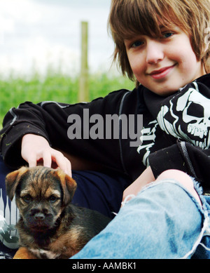 Unsere Welpen Stockfoto