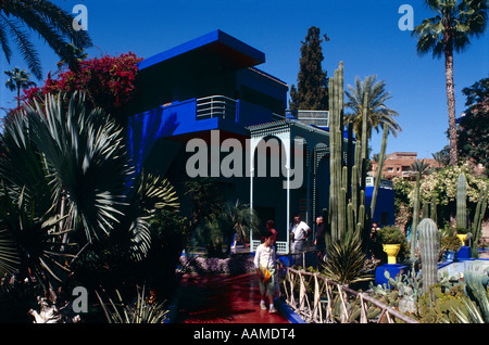 Marjorelle Garden Marrakesch, Marokko (im Besitz von Yves Saint Laurent) Stockfoto