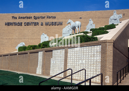 AMARILLO TEXAS AMERICAN QUARTER HORSE HERITAGE CENTER UND MUSEUM Stockfoto