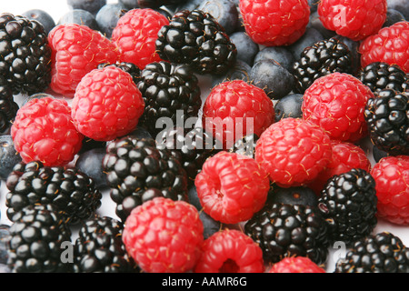 Gemischte Früchte Beeren Stockfoto