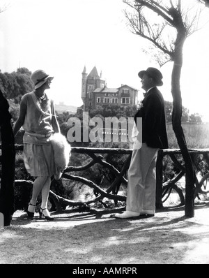 1920ER JAHREN PAAR IN BIARRITZ FRANKREICH Stockfoto