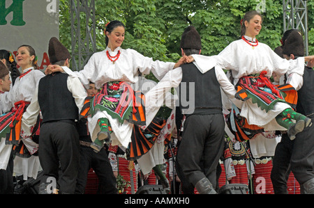 Mayday-Tänzer In Sofia die Hauptstadt von Bulgarien Stockfoto