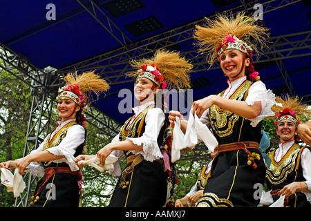 Mayday-Tänzer In Sofia die Hauptstadt von Bulgarien Stockfoto