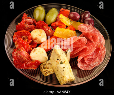 ITALIENISCHE ANTIPASTI Stockfoto