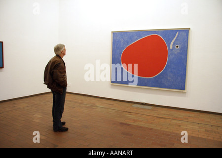 Malerei in der Joan Miro Stiftung barcelona Stockfoto