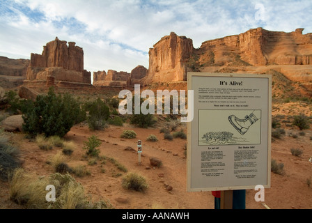 Park Avenue. Arches Nationalpark. In der Nähe von Moab. Utah State University. USA Stockfoto