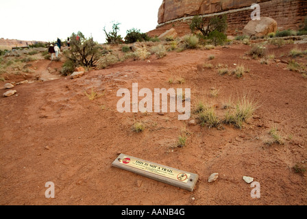 Flusserosion. Park Avenue (hoch aufragenden Sandstein flossen steigenden 150-300 Fuß). Arches Nationalpark. Utah. USA Stockfoto