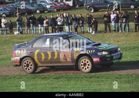 Colin Mcrae Derek Ringer Netzwerk Q RAC Rallye Subaru Impreza Auto Stockfoto