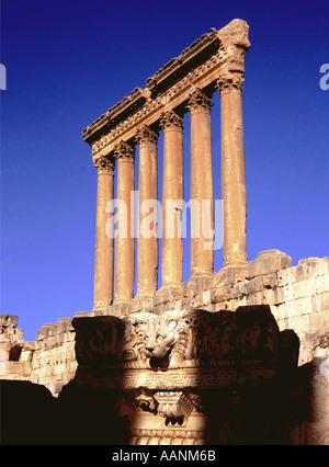 Nahen Osten Arabien Libanon Baalbeck Tempel des Jupiter Stockfoto