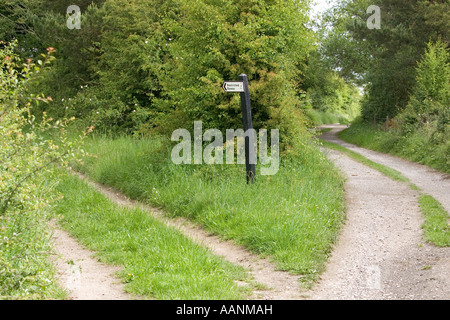 Eingeschränkte Byway Zeichen England UK Stockfoto