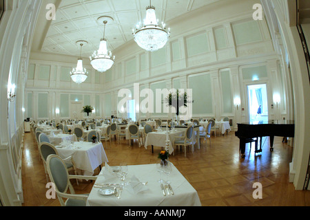 Ballsaal im Kempinski Grand Hotel Seebad Heiligendamm in Mecklenburg-West Pomerania, Deutschland Stockfoto