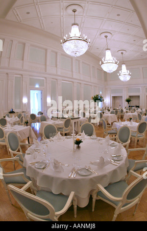 Ballsaal im Kempinski Grand Hotel Seebad Heiligendamm in Mecklenburg-West Pomerania, Deutschland Stockfoto