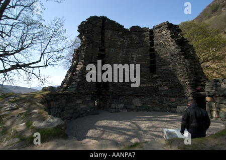 Piktische Eisenzeit Broch in der Nähe von Glenelg Ross Grafschaft Schottland Stein Festung für die Verteidigung von Parteien Dun Telve überfallen Stockfoto