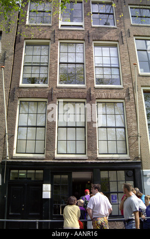 Anne Franks Haus Amsterdam Holland Niederlande Stockfoto